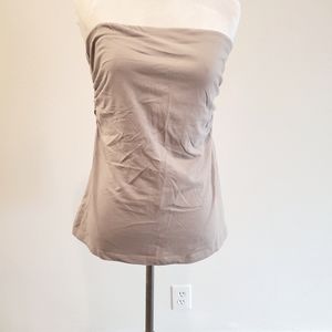 Mossimo greige strapless top
